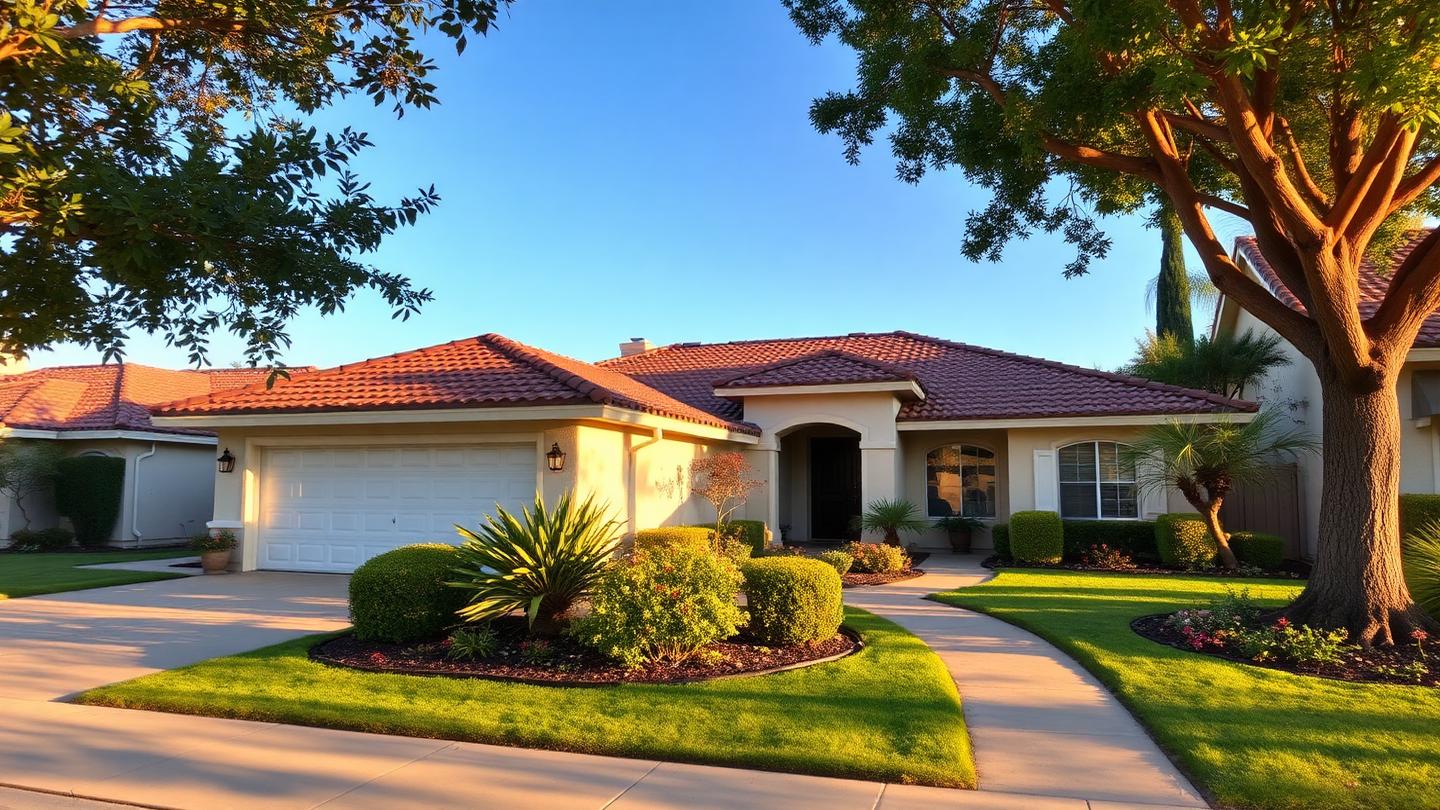 California suburban single-family home exterior in Ventura County